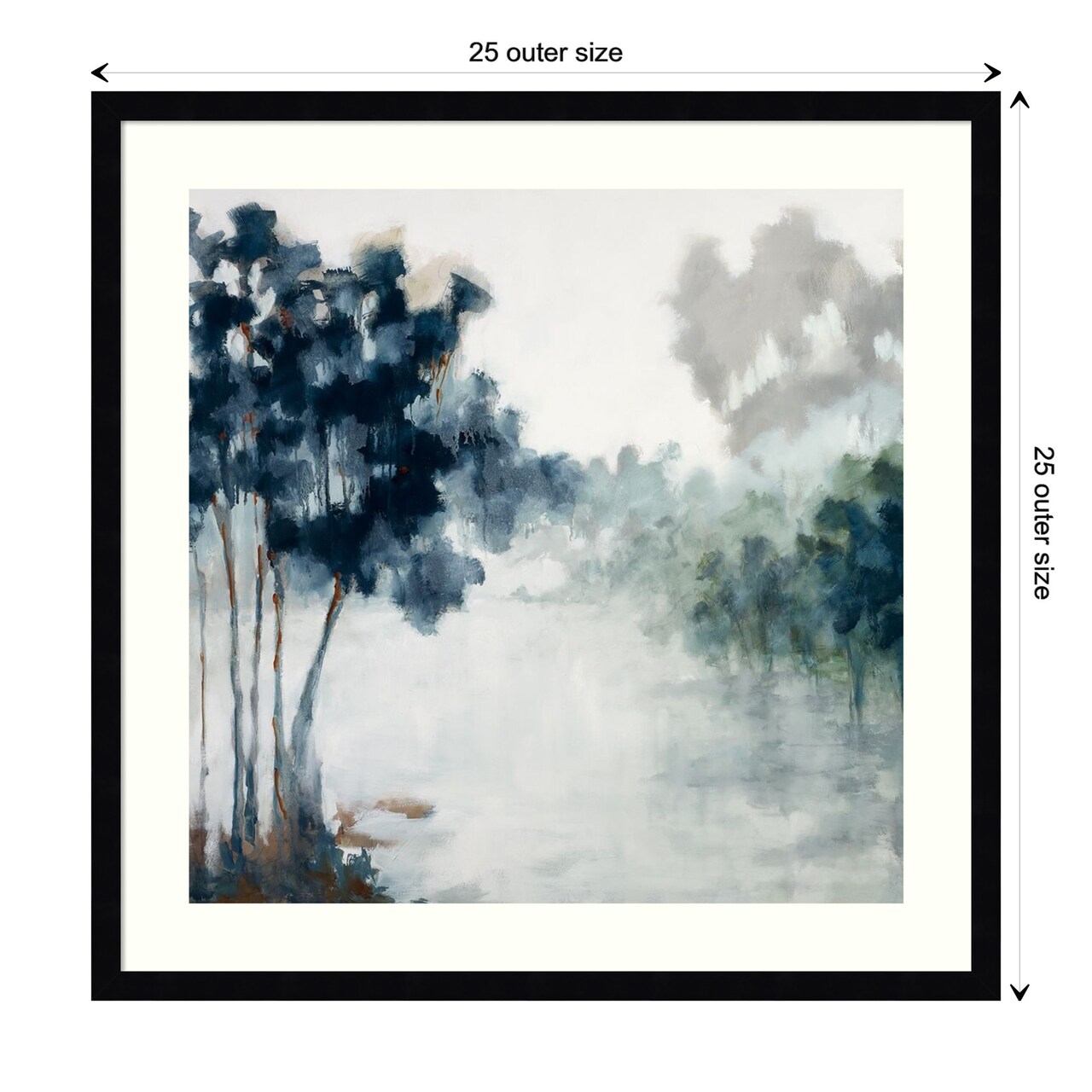 Soft Winter Light by Jacqueline Ellens Wood Framed Wall Art Print